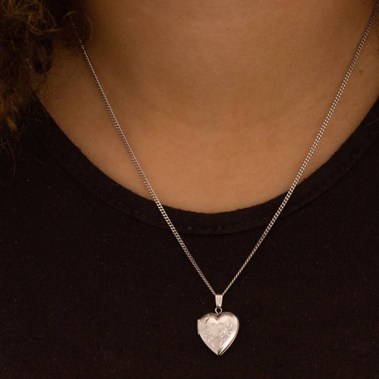 Silver Heart Locket