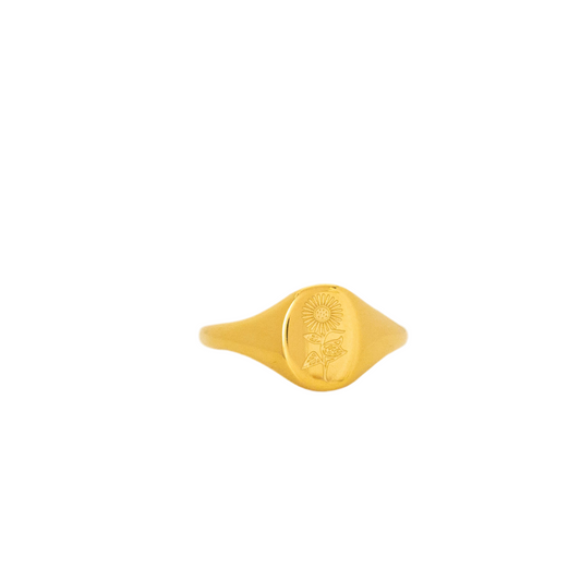 Floral Signet Ring